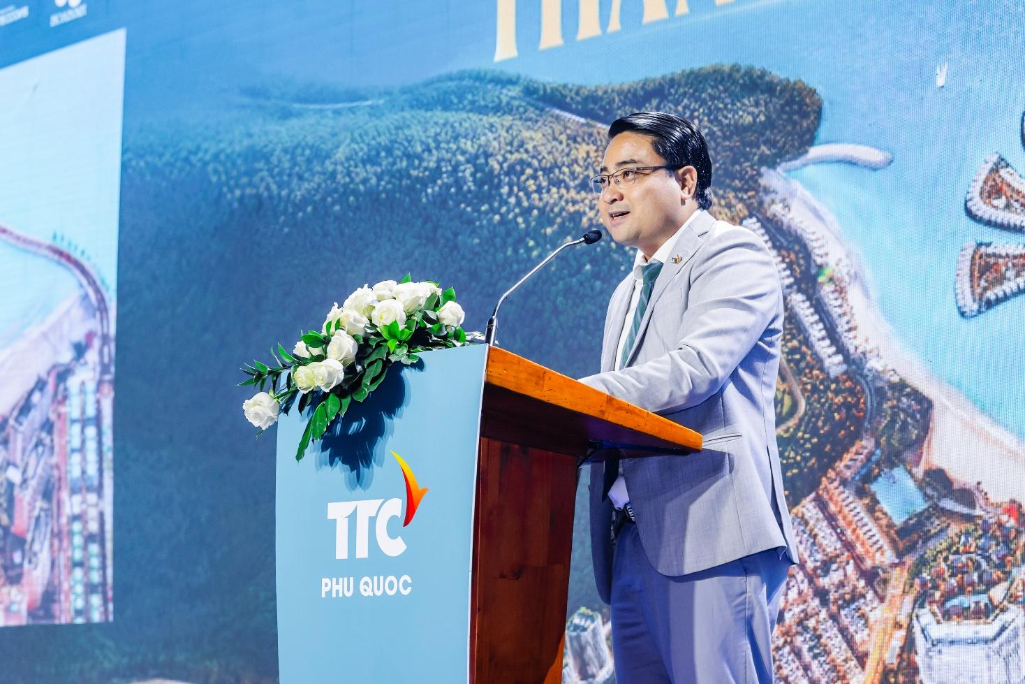 Ông Nguyễn Thanh Ngữ Chủ tịch HĐQT TTC Phú Quốc nhấn mạnh định hướng phát triển Selavia theo hướng bền vững, lấy bản sắc làm nền tảng cốt lõi.