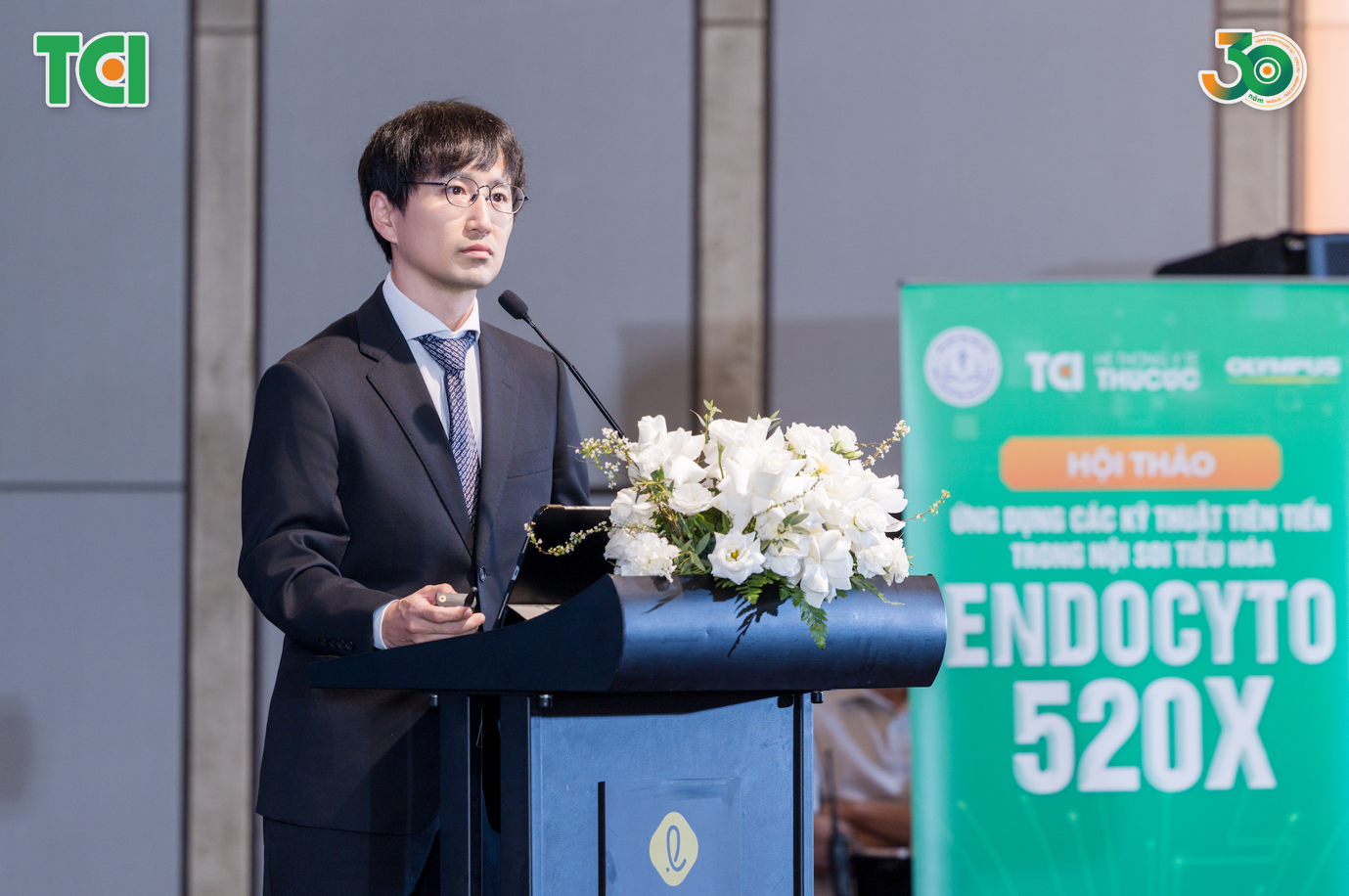 Ông Hiroki Nagata - Giám đốc công ty Olympus Vietnam chia sẻ về Endocyto 520x