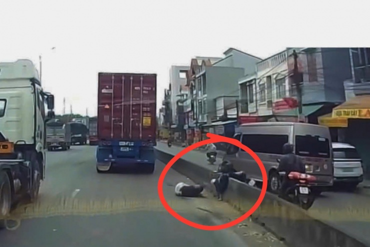 Hiện trường vụ việc. Ảnh cắt từ clip