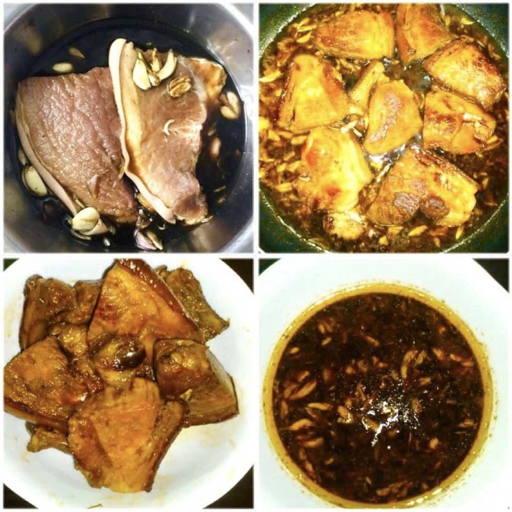 Thịt xíu vàng ươm thơm lừng gia vị