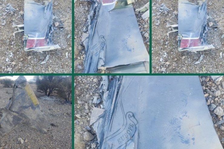 Các mảnh vỡ nghi của tiêm kích F-35 được Iran công bố. Ảnh: Tasnim/X