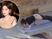 Tần Lam 'hút một triệu lượt xem' với ba phút plank