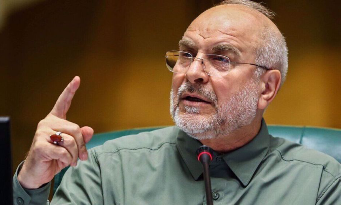 Chủ tịch Quốc hội Iran Mohammad Bagher Ghalibaf trong ảnh đăng hôm 7/3. Ảnh: PressTV