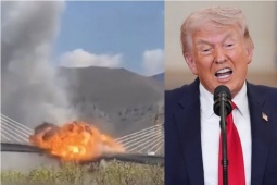 VIDEO: Cầu lớn nhất Iran đổ sập, ông Donald Trump nói “còn nữa”