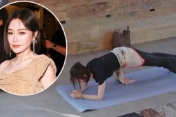 Tần Lam 'hút một triệu lượt xem' với ba phút plank