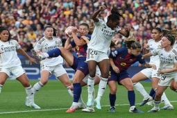 Video bóng đá Nữ Barcelona - Nữ Real Madrid: Hoàn tất màn vùi dập 14 bàn (Cúp C1)