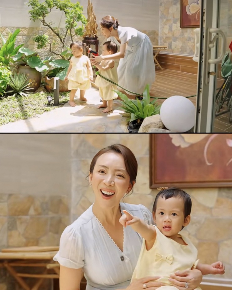 Ảnh sao 4/4: Thu Trang lần đầu đưa cặp song sinh đi làm - 1