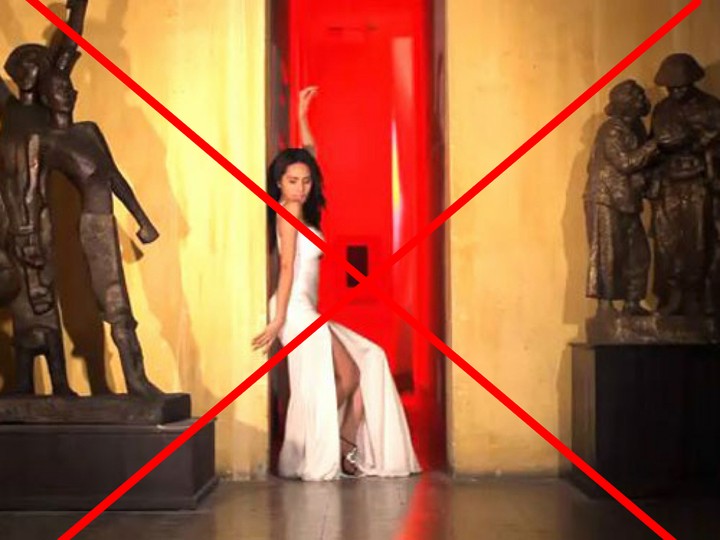 Thuỷ Tiên tạo dáng uốn éo, quay MV gợi cảm ở bảo tàng.