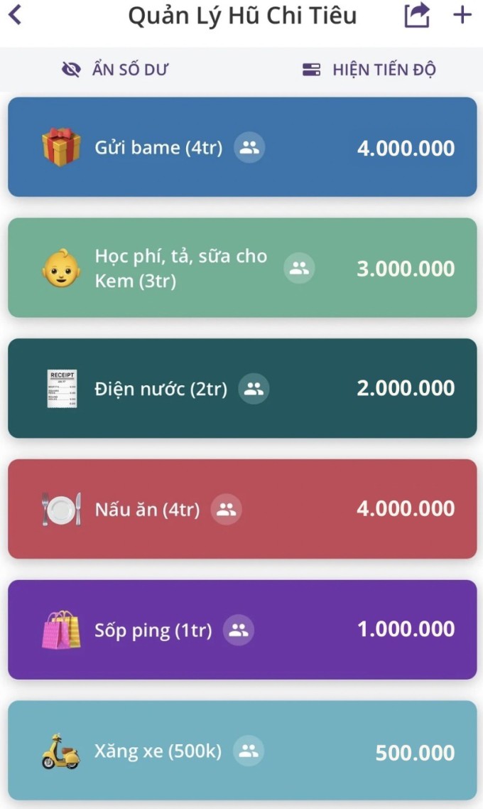 9X sử dụng app quản lý chi tiêu cho gia đình. Ảnh: NVCC