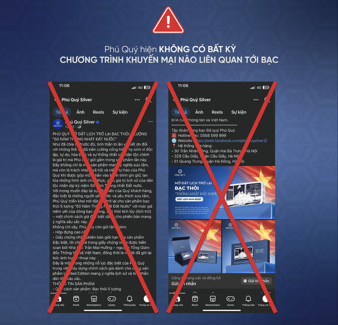 Các doanh nghiệp vàng, bạc liên tục phát đi cảnh báo về việc lừa đảo