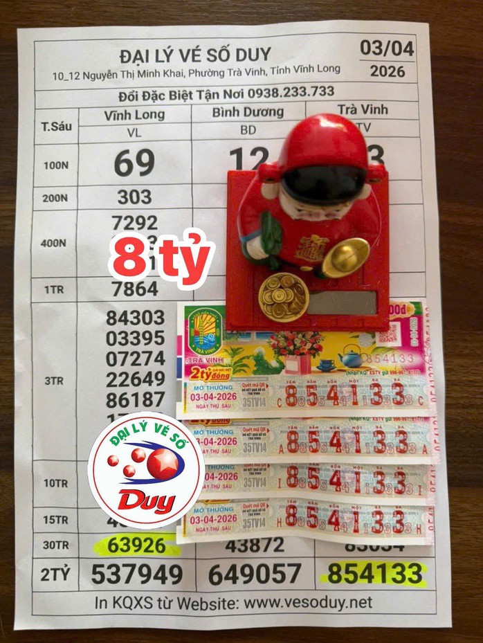 Lộ diện thêm nhiều người trúng thưởng xổ số miền Nam vào chiều 4-4 - 2