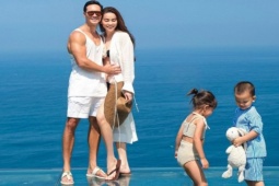 Gu mặc đồng điệu của gia đình Hồ Ngọc Hà