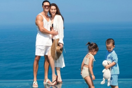 Gu mặc đồng điệu của gia đình Hồ Ngọc Hà