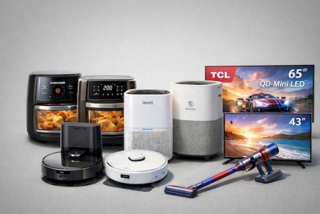 TV, nồi chiên không dầu, máy hút bụi giảm giá mạnh trong ngày đôi 4/4