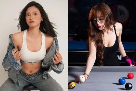 Nữ hoàng boxing VN đăng "ảnh nóng" ngày đặc biệt, Gấm Kami gợi cảm bên bàn bi-a