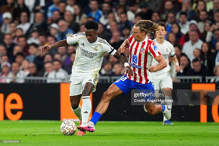 Atletico để thua Real trong trận derby Madrid mới đây