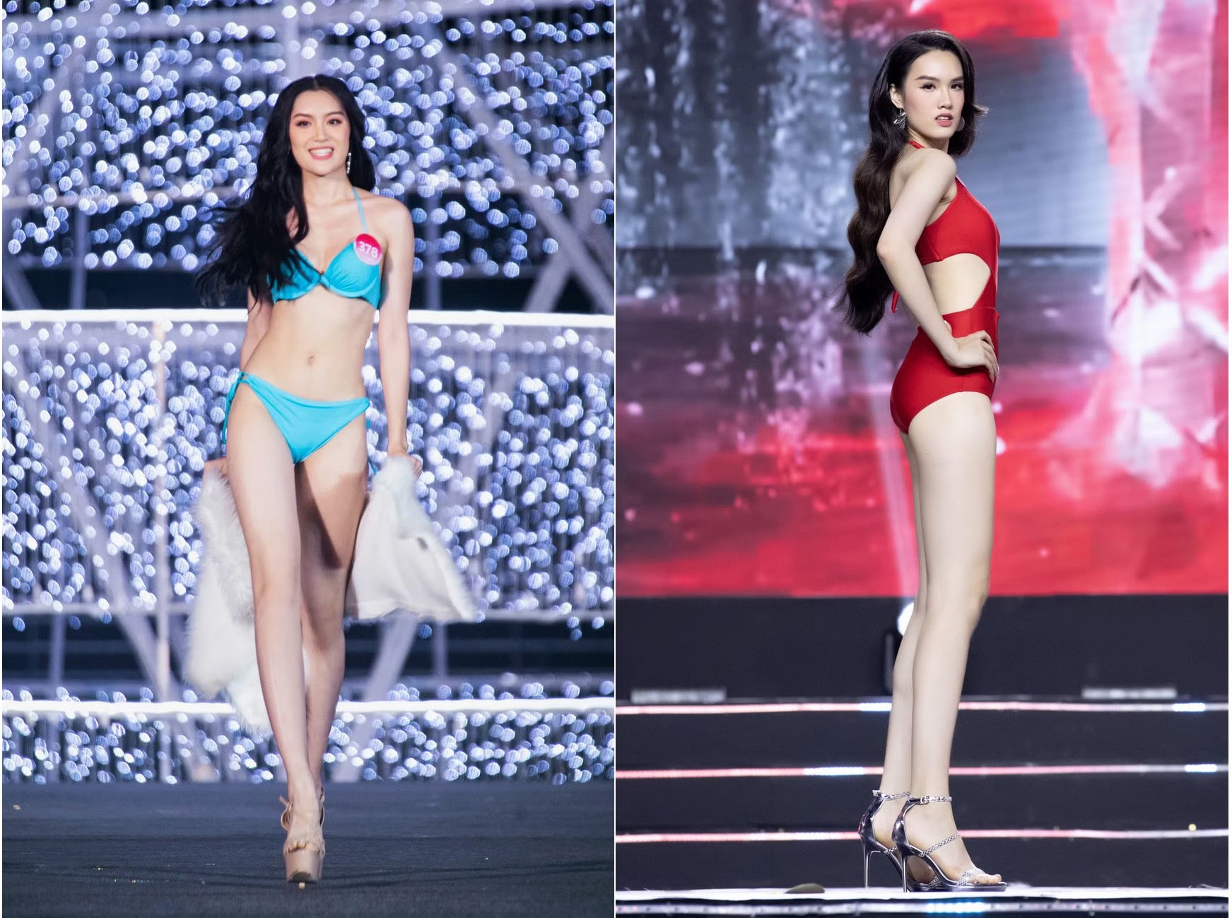 Phan Phương Oanh và Trịnh Mỹ Anh khi tham dự Hoa hậu Việt Nam 2022.