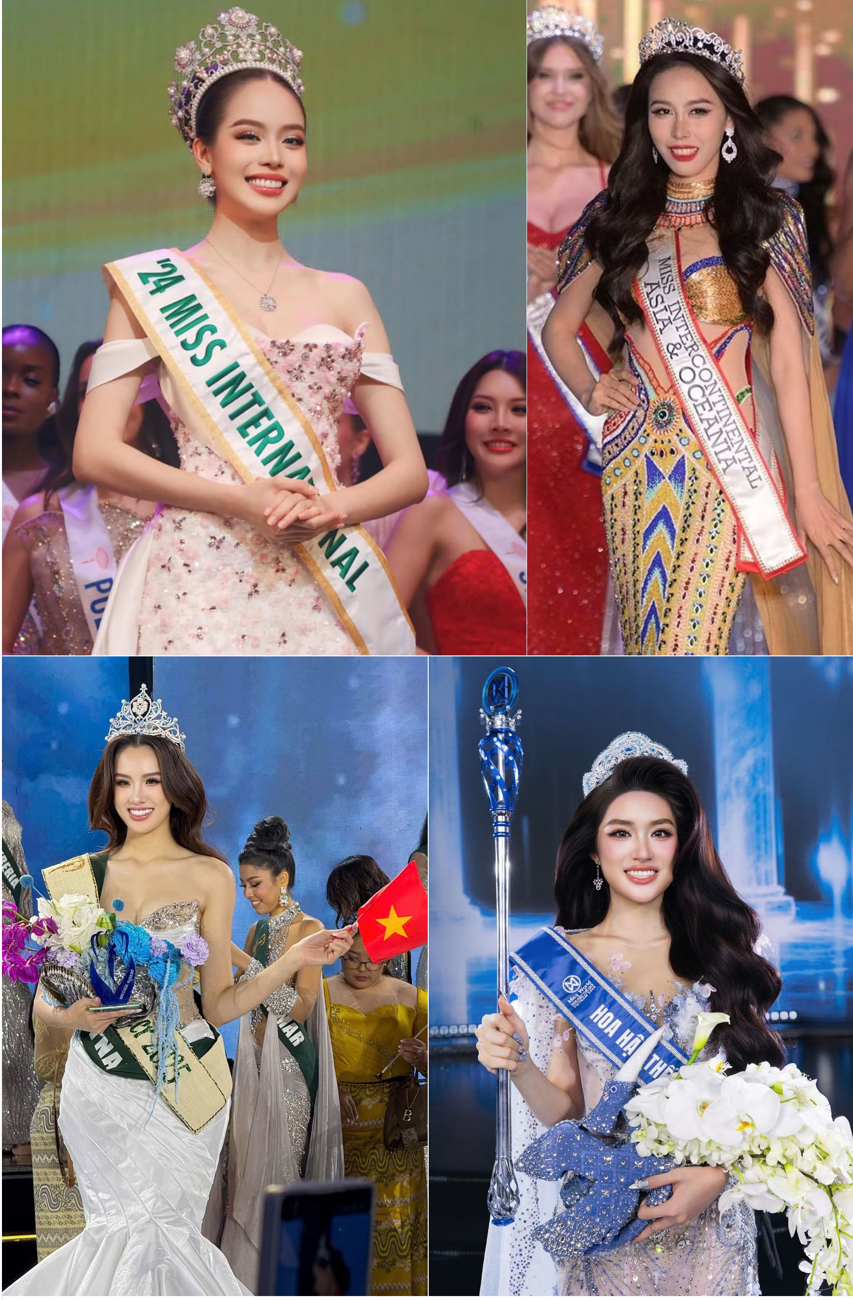 Nhiều người đẹp của cuộc thi Hoa hậu Việt Nam 2022 tỏa sáng trên đấu trường sắc đẹp quốc tế.