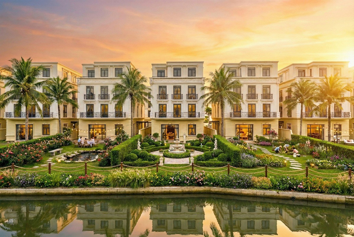 Mỗi căn biệt thự nhà vườn Đảo Vua đều có một khu vường riêng ven sông