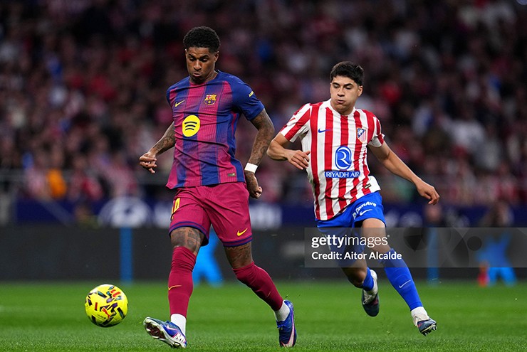 Trực tiếp bóng đá Atletico Madrid - Barcelona: Rashford gỡ hòa (La Liga)