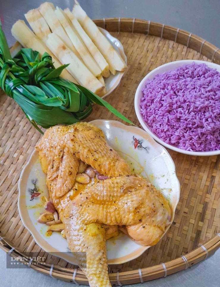 Gà sau khi ướp gia vị