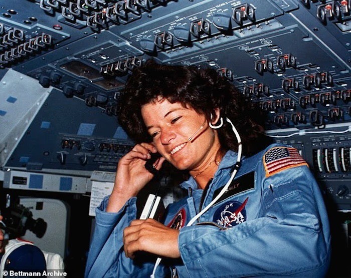 Sally Ride, người phụ nữ Mỹ đầu tiên và người phụ nữ thứ ba bay vào vũ trụ.