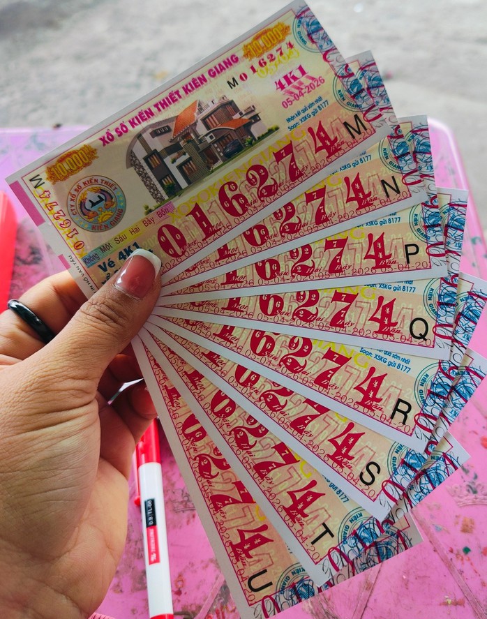 Xổ số miền Nam ngày 5-4 sẽ mở thưởng đối với vé số của 3 đài là Tiền Giang, Kiên Giang và Đà Lạt. Ảnh: ĐLVS Hổ, ĐLVS Thần Tài