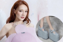 Nhã Phương bị chê đi giày 'cục gạch' 30 cm lạc quẻ