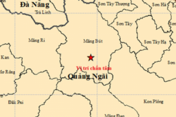 Động đất mạnh 3.7 độ ở Quảng Ngãi