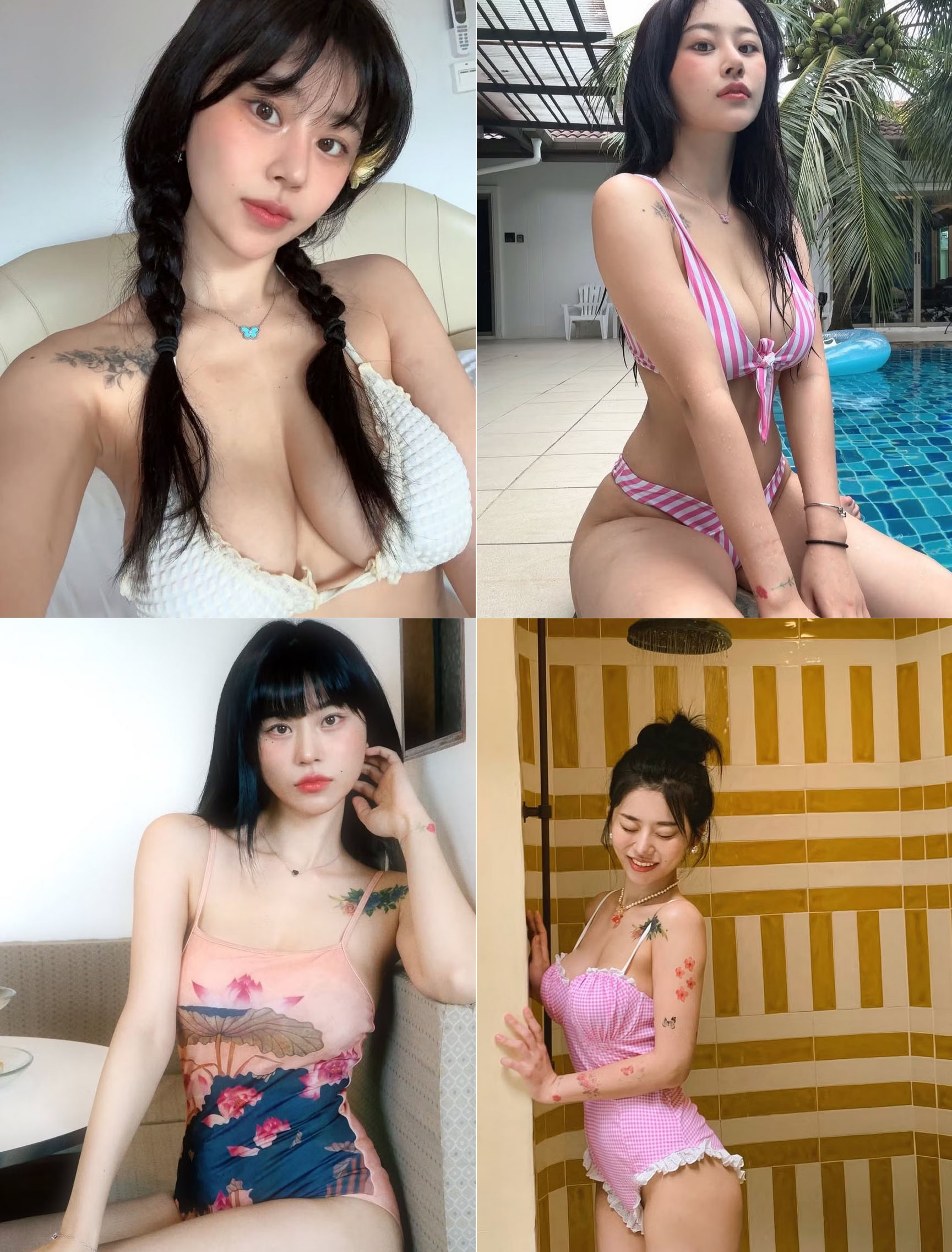 Noh Seul Bi thường chia sẻ ảnh gợi cảm lên trang cá nhân.