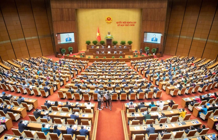 Quang cảnh một phiên họp Quốc hội khoá XV. Ảnh: Media Quốc hội