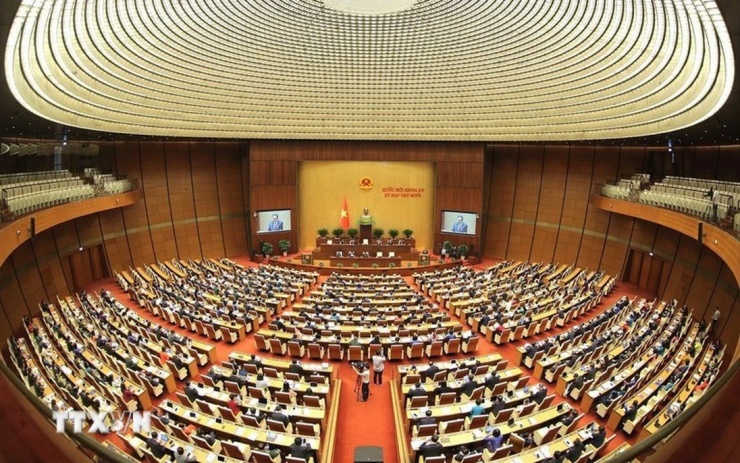 Một kỳ họp của Quốc hội khóa XV.