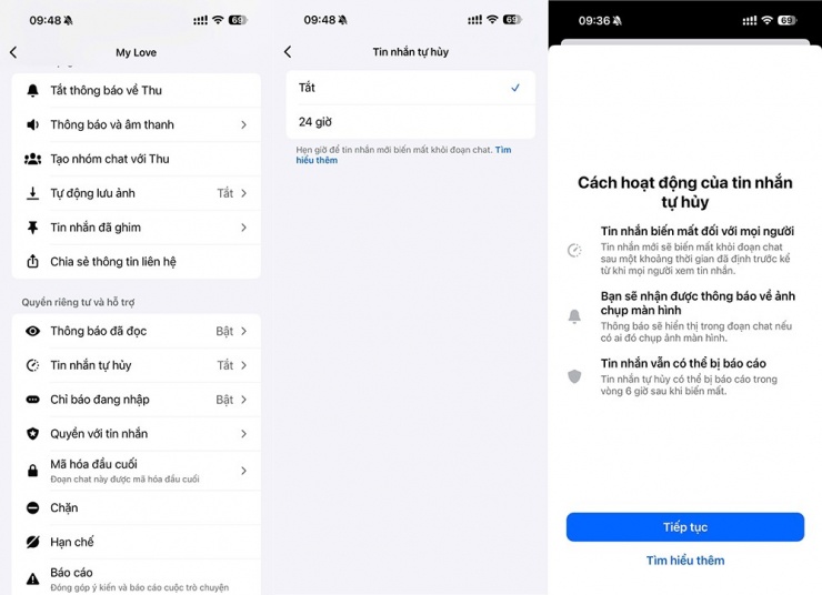 Các bước mở tính năng tin nhắn tự hủy trên Facebook Messenger