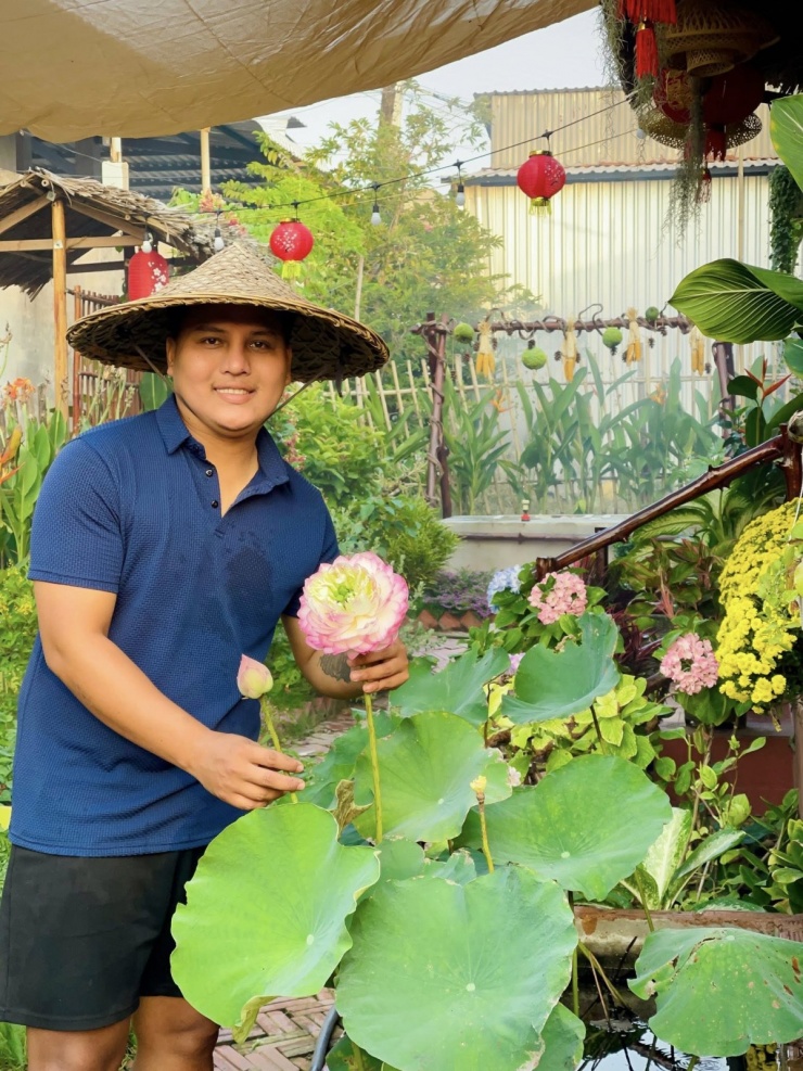 Chàng trai Vĩnh Long chi hơn 100 triệu biến đất hoang thành khu vườn 4 mùa xanh mát - 6