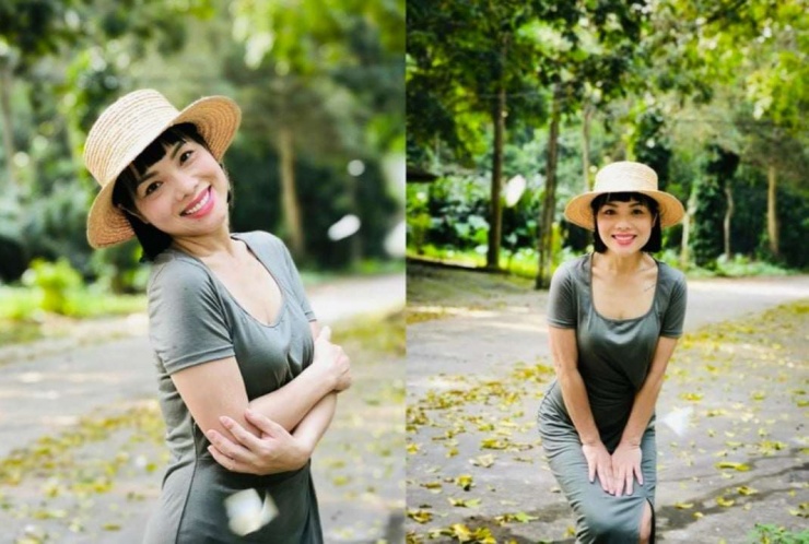 MC Bạch Dương trẻ trung và giàu sức sống ở tuổi ngoài 50. (Ảnh: FBNV)