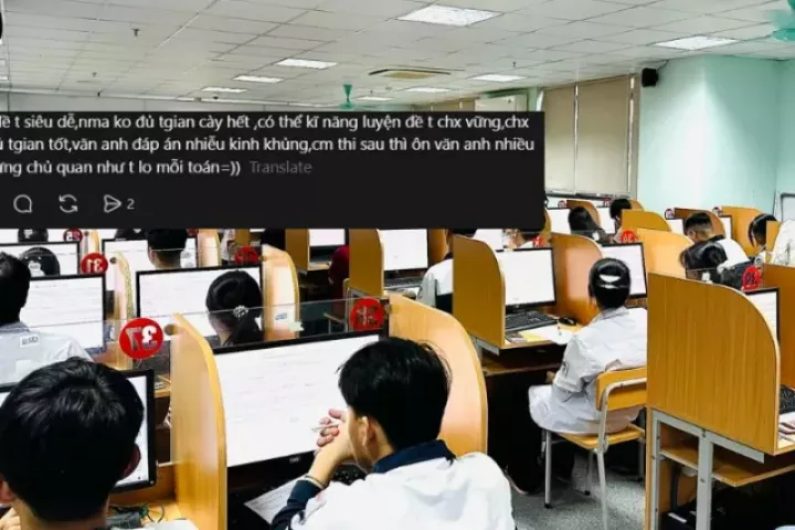 Teen 2K8 "ồn" về đề thi HSA 603: Tiếng Anh càng làm càng "đơ người", đề Văn có "bẫy"