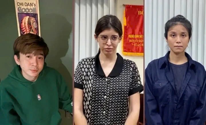 Nhóm "người nổi tiếng" bị truy tố trong vụ án: Ca sĩ Chi Dân, người mẫu An Tây và Nguyễn Đỗ Trúc Phương.