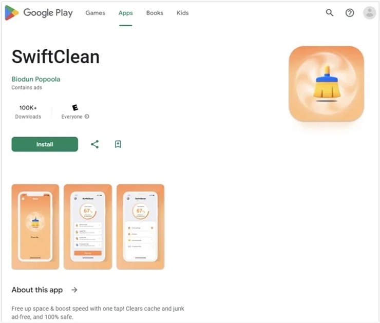 Một trong số 50 ứng dụng được cho là chứa phần mềm độc hại NoVoice.