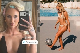 Nữ cầu thủ đẹp nhất thế giới "nửa kín nửa hở" táo bạo, fan đứng ngồi không yên