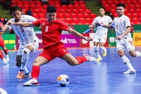 Video bóng đá ĐT futsal Việt Nam - Myanmar: Sức mạnh áp đảo, đại thắng 4 sao (ASEAN Cup)