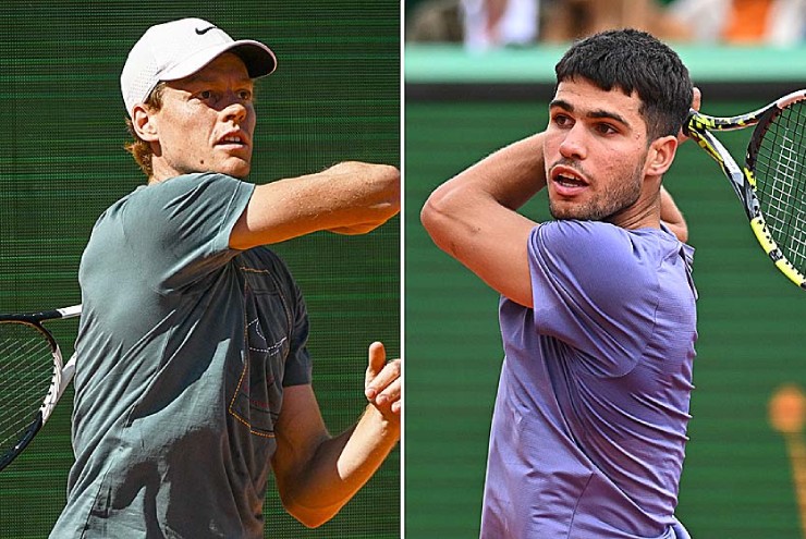 Sinner sẽ tiếp tục tranh ngôi số 1 với Alcaraz tại Monte Carlo