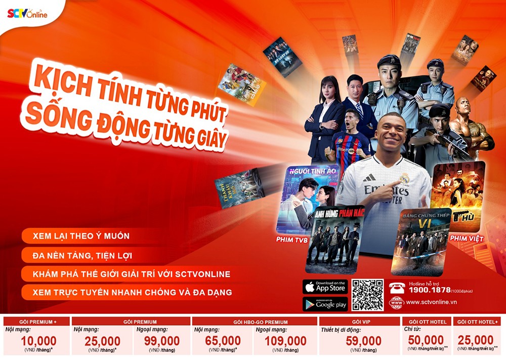 Cài ứng dụng SCTV Online để xem mọi lúc, mọi nơi