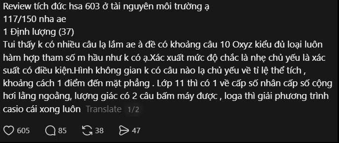 Teen 2K8 "ồn" về đề thi HSA 603: Tiếng Anh càng làm càng "đơ người", đề Văn có "bẫy" - 2