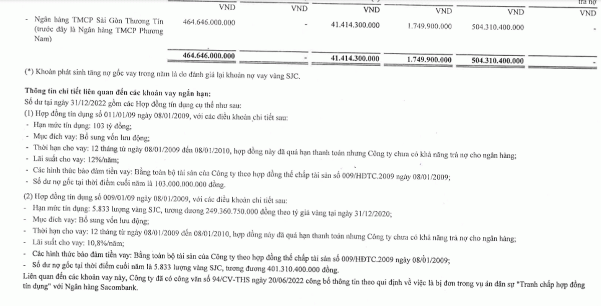 Khoản nợ vàng của APT.