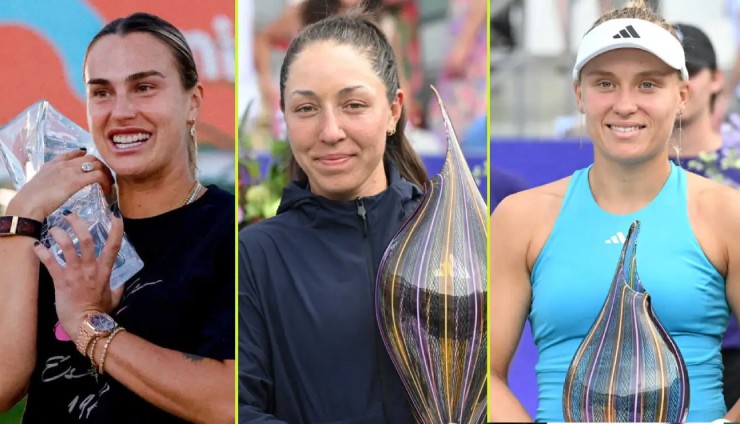 Sabalenka (bên trái) thống trị vững vàng đỉnh bảng xếp hạng WTA