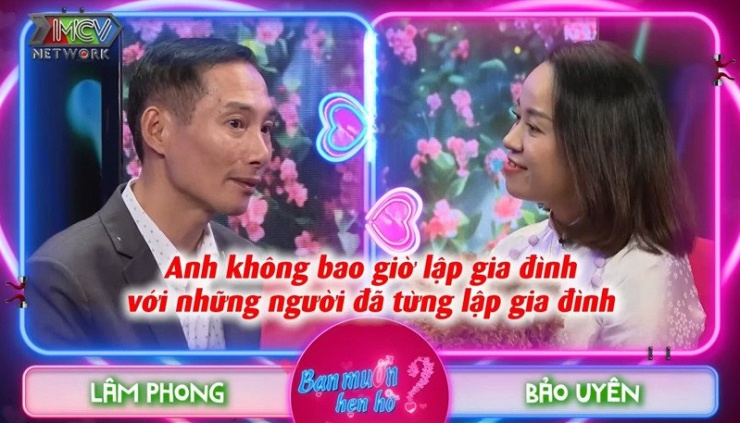 Anh Phong khẳng định sẽ không tiến đến với người từng lập gia đình. &nbsp;Ảnh cắt từ clip&nbsp;