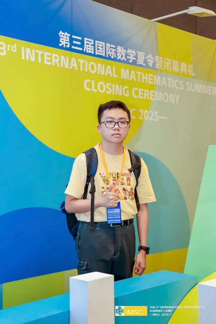 Thành Danh đạt nhiều thành tích cao với môn Toán. Ảnh: Trường Phổ thông Năng khiếu