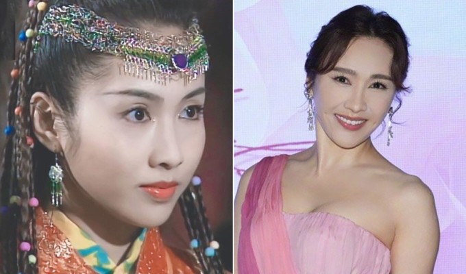 Lê Tư khi đóng phim cổ trang và hiện tại. Ảnh: HK01