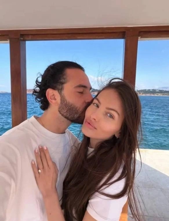 Thylane Blondeau và vị hôn phu Ben Attal.