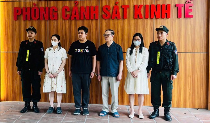 Bốn bị can tại vụ án. Ảnh: Cơ quan điều tra